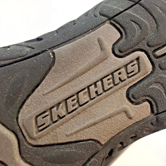 Skechers Outdoor Lifestyle 41007 Sandals Women 8 Black Leather Dbl. Buckle Slide - Picture 11 of 11